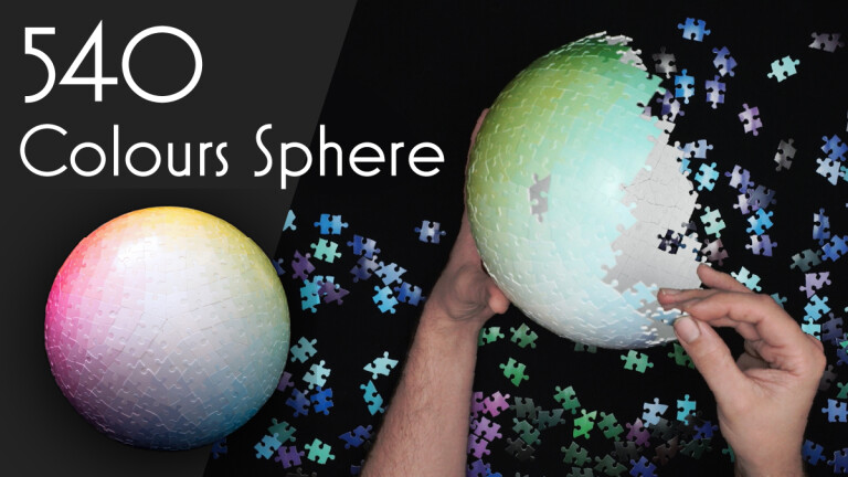 540 Colours Sphere｜緻密な色彩の調和に魅了される球体3Dパズル(By The Play Group事務局) -  Kibidango(きびだんご) : クラウドファンディング型EC