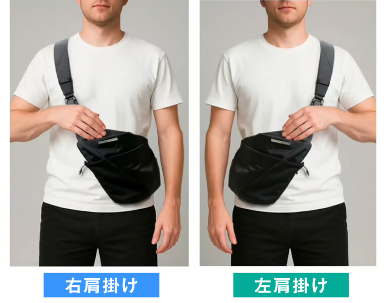 niid FINO-V グレー 左掛け 活動報告] ついに終止符！長年の右肩・左肩掛けデザインの悩みが